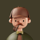 Sherlock Toy Face, from Toy Faces series, by Amrit Pal Singh.